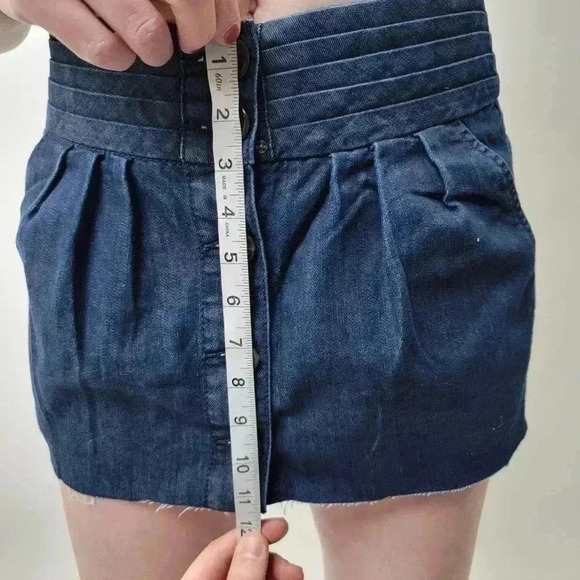 Anthro Pilcro and the Letterpress Denim Mini Skirt - Picture 7 of 8